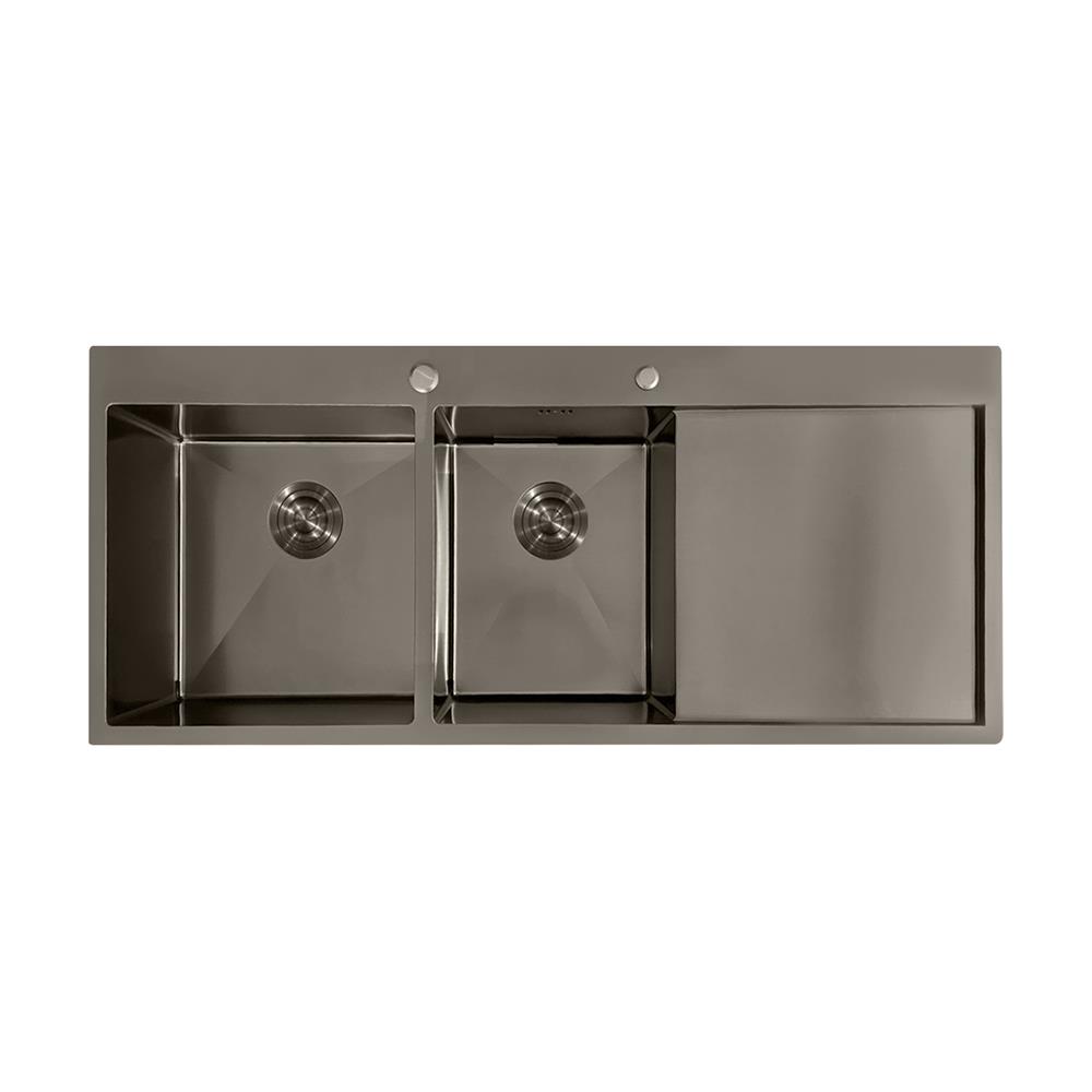 ซิงค์ฝัง 2 หลุม 1 ที่พัก TECNOPLUS TNP 1205022 สีดำ