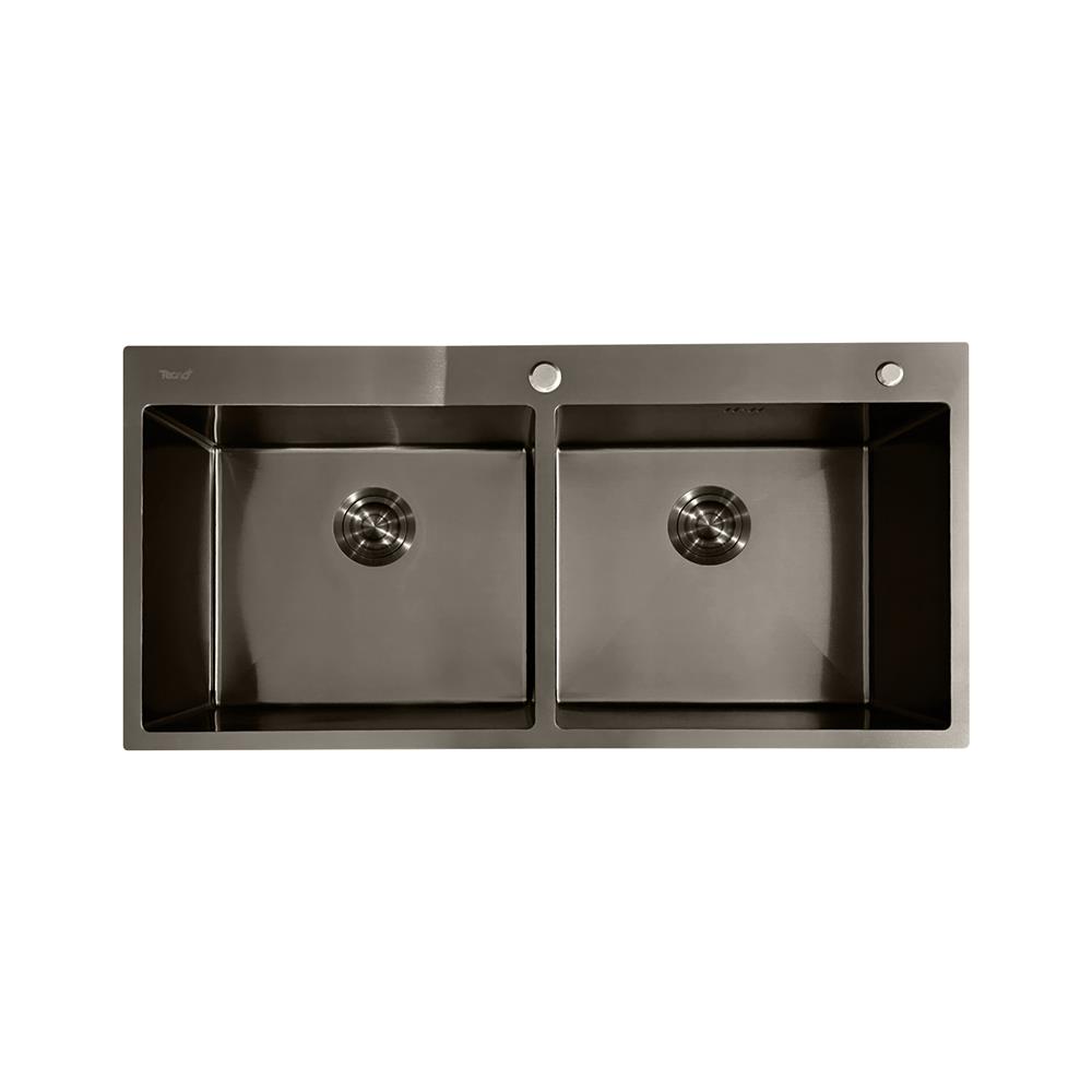 ซิงค์ฝัง 2 หลุม TECNOPLUS TNP 1005022 สีดำ