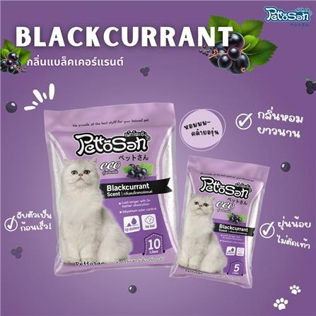 ทรายแมวเบนโทไนต์ PETTOSAN กลิ่นแบล็คเคอร์แรนท์ 5 ลิตร_3