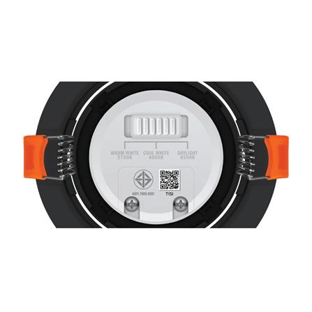 ดาวน์ไลท์ LED LAMPTAN SPOTLIGHT COLOUR CHOICE ADAPT 3.5 นิ้ว 7 วัตต์ DAYLIGHT/COOL WHITE/WARM WHITE สีดำ_8