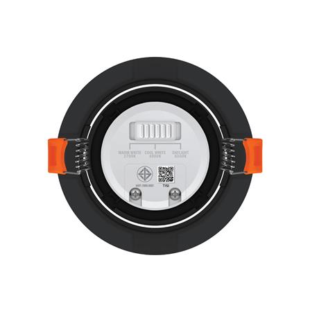 ดาวน์ไลท์ LED LAMPTAN SPOTLIGHT COLOUR CHOICE ADAPT 3.5 นิ้ว 7 วัตต์ DAYLIGHT/COOL WHITE/WARM WHITE สีดำ_2