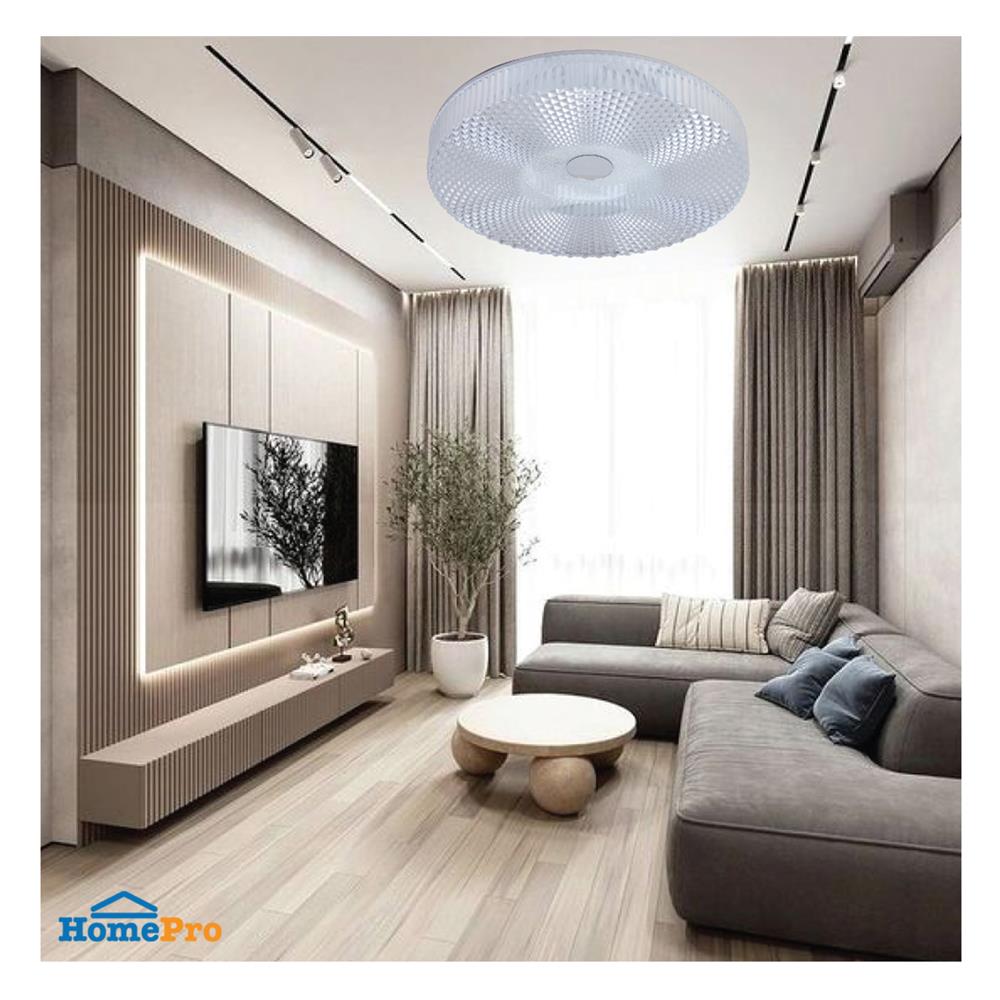 ไฟเพดาน LED SYLVANIA OVALO CRYSTAL PURE 15.55 นิ้ว 36 วัตต์ DAYLIGHT/COOL WHITE/WARM WHITE สีขาว