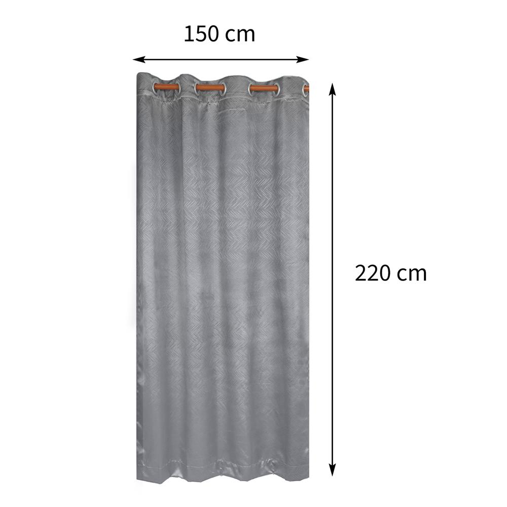 ผ้าม่าน EYELET HOME LIVING STYLE MARTIN UV 150X220 ซม. สีเทา