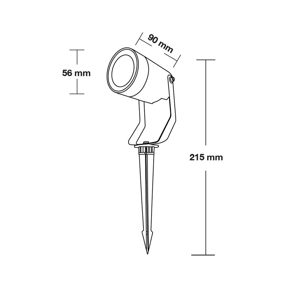 ไฟส่องต้นไม้ BEC 9017 สีดำ