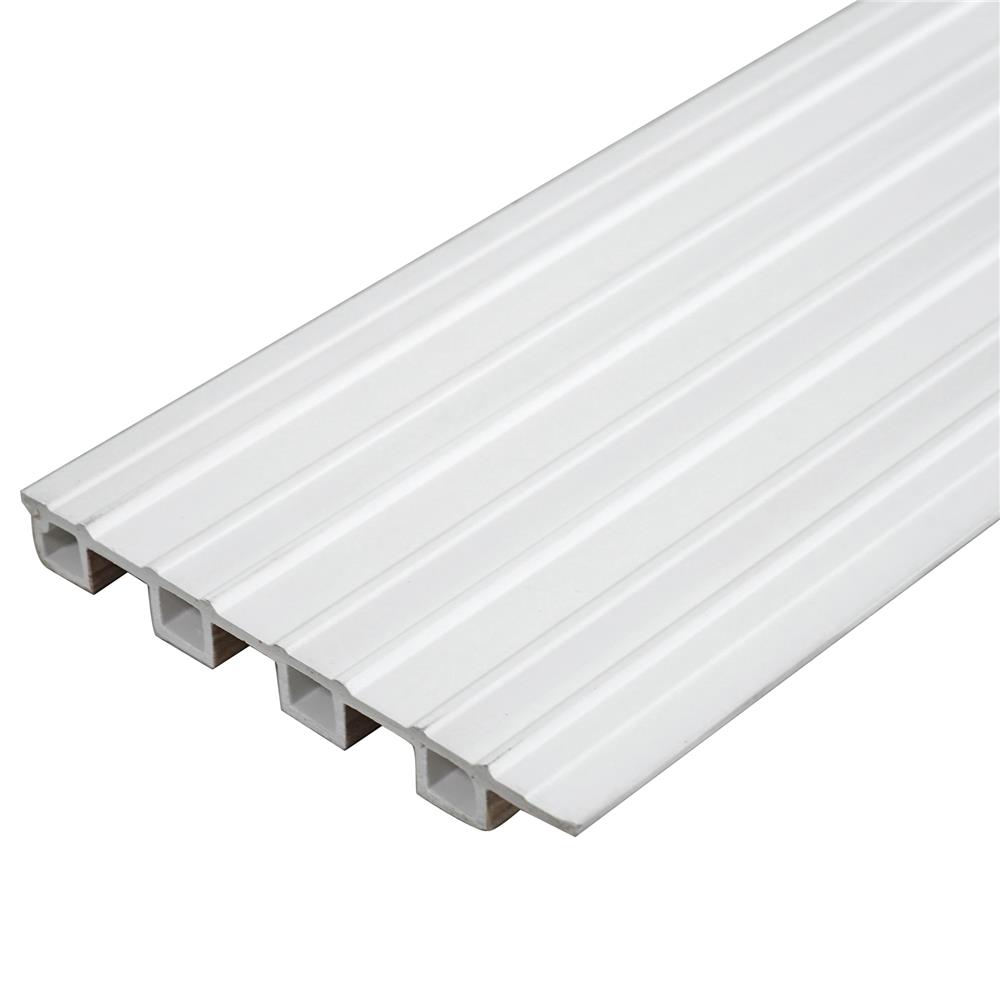 แผ่นผนัง PVC CROBERN PVC02 15.2X1.8X240 ซม. สีไวท์โอ๊ค