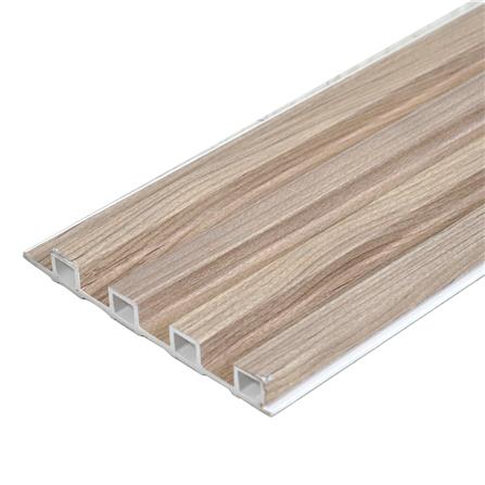 แผ่นผนัง PVC CROBERN PVC02 15.2X1.8X240 ซม. สีไวท์โอ๊ค