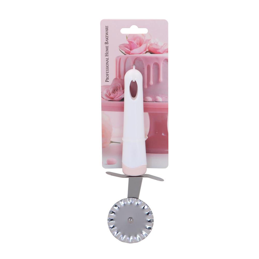 ที่ตัดพิซซ่าหยักสเตนเลส PENGUIN KSA04 สีชมพู