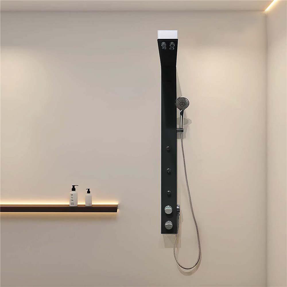 ชุดผนังอาบน้ำ I-SPA I-GEN-S-B02 สีดำ