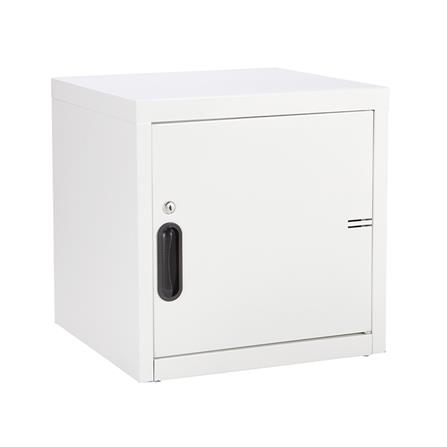 ตู้เหล็กบานเปิดทึบ KIOSK UNI-1 WHITE สีขาว_1