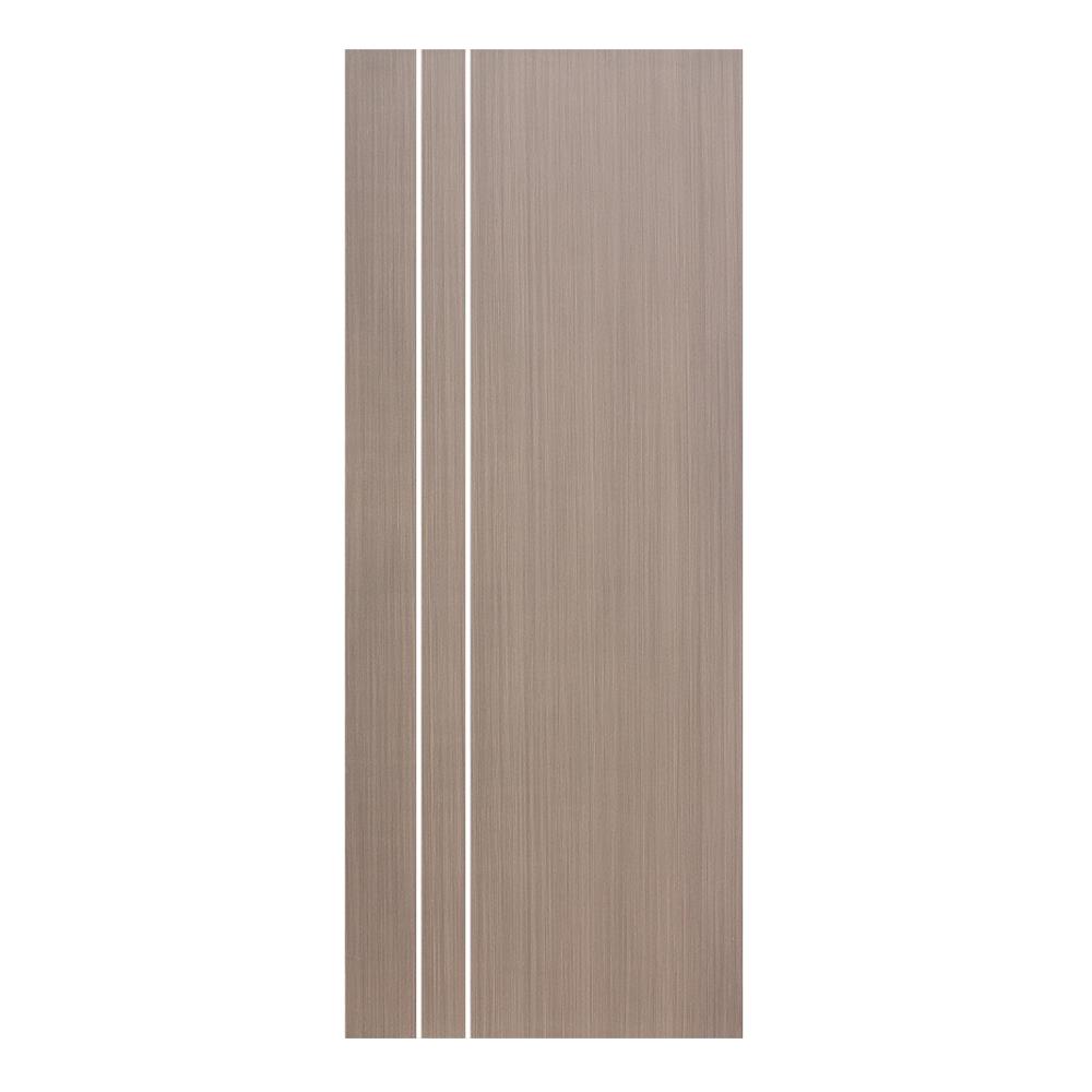 ประตูภายใน UPVC ECO-DOOR UC2-2L 80X200 ซม. สีน้ำตาล ไม่เจาะลูกบิด