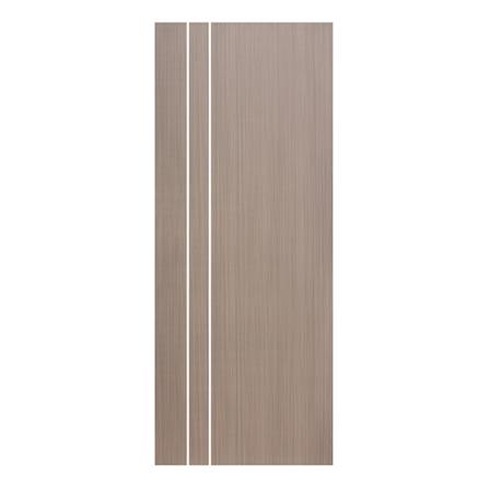 ประตูภายใน UPVC ECO-DOOR UC2-2L 80X200 ซม. สีน้ำตาล ไม่เจาะลูกบิด_0