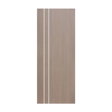 ประตูภายใน UPVC ECO-DOOR UC2-2L 80X200 ซม. สีน้ำตาล ไม่เจาะลูกบิด_1