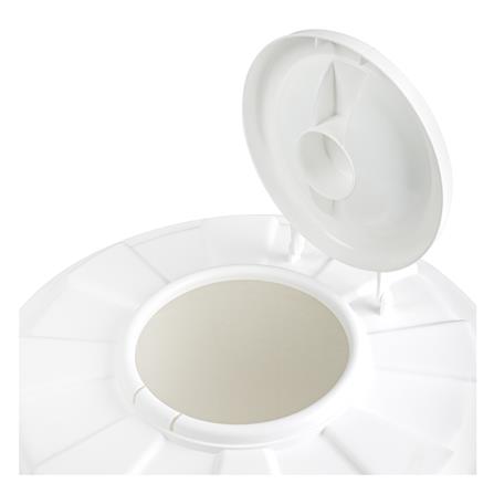 ถังน้ำกลมพร้อมฝาล็อค PLIM 100 ลิตร สีขาว_1