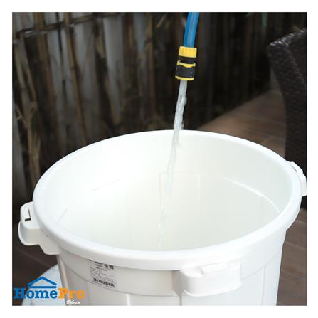 ถังน้ำกลมพร้อมฝาล็อค PLIM 100 ลิตร สีขาว_4