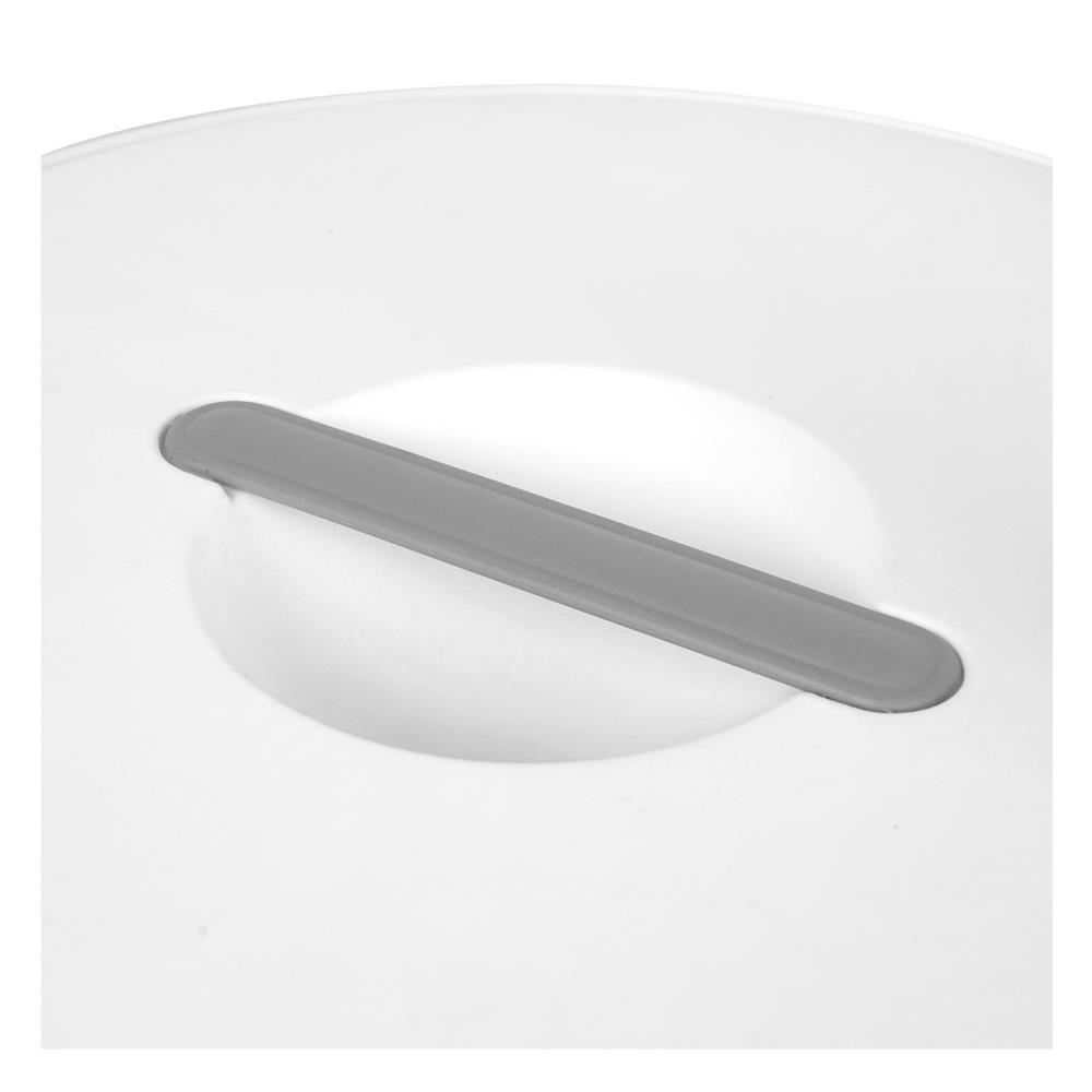 ถังน้ำกลมมีฝา PLIM 29 ลิตร สีขาว/เทา