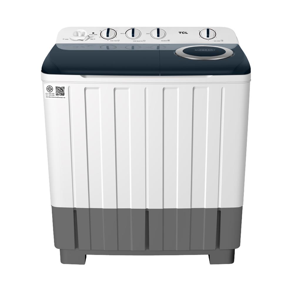 เครื่องซักผ้า 2 ถัง TCL WT089FTTG 8 กก. สีขาวเทา