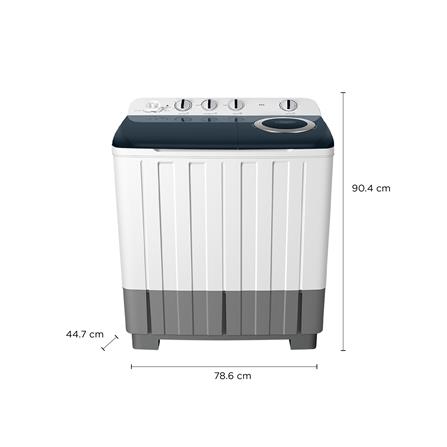 เครื่องซักผ้า 2 ถัง TCL WT089FTTG 8 กก. สีขาวเทา_7