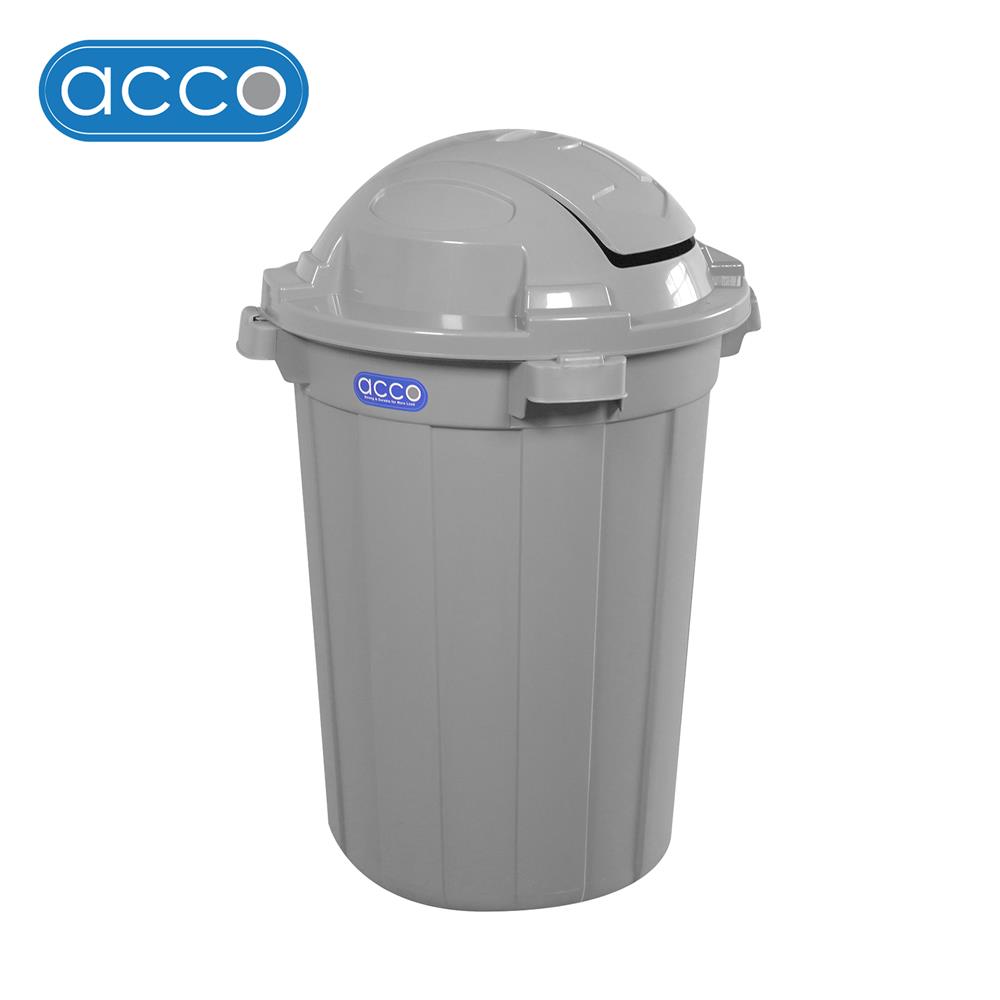 ถังขยะกลม ฝาสวิง ACCO 110 ลิตร สีเทา