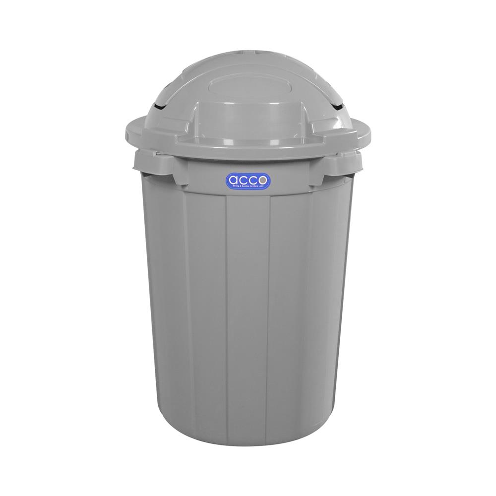 ถังขยะกลม ฝาสวิง ACCO 110 ลิตร สีเทา