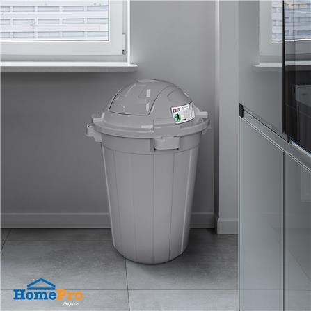 ถังขยะกลม ฝาสวิง ACCO 110 ลิตร สีเทา_4