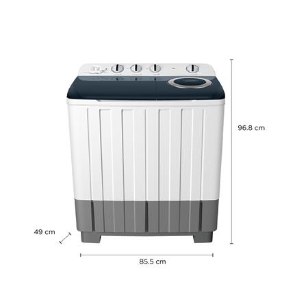 เครื่องซักผ้า 2 ถัง TCL WT109FTTG 10 กก. สีขาวเทา_6