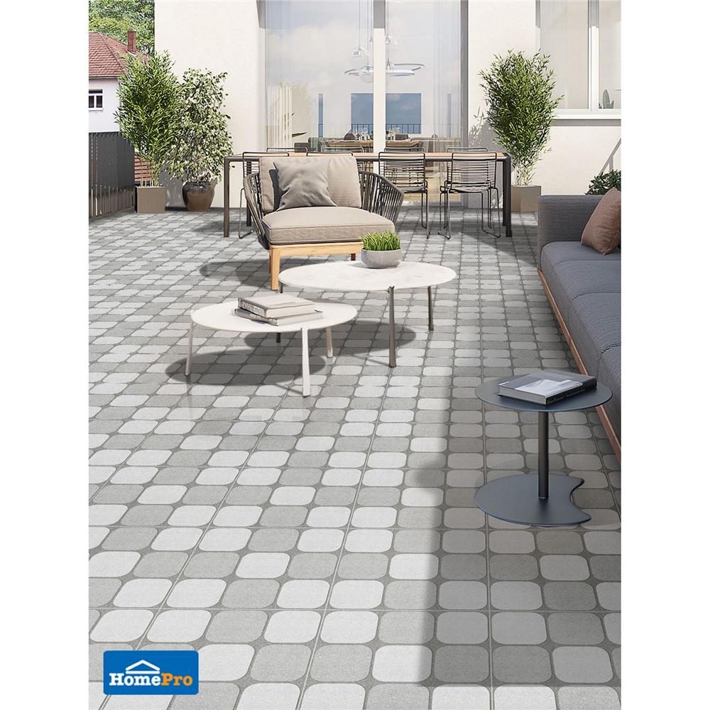 กระเบื้องพื้น 16x16 นิ้ว ภูผา เพชรพูล เทา A 0.96 ตร.ม.