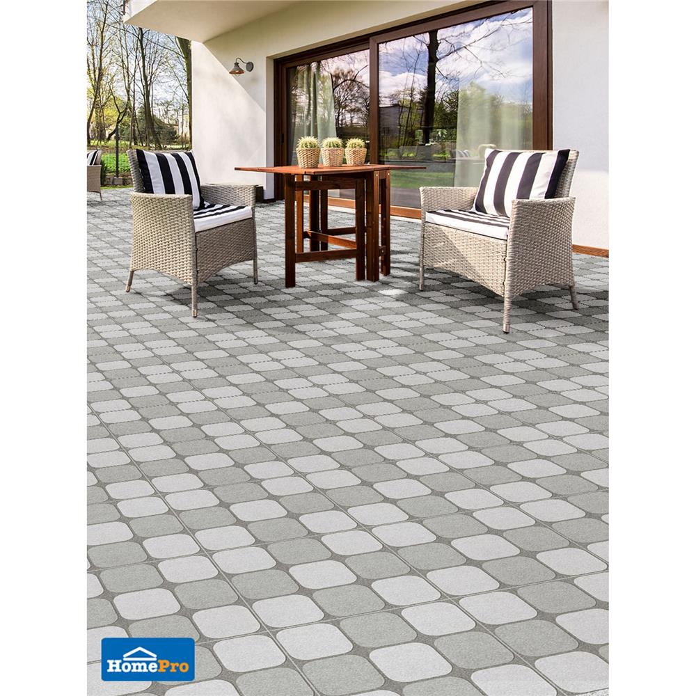 กระเบื้องพื้น 16x16 นิ้ว ภูผา เพชรพูล เทา A 0.96 ตร.ม.