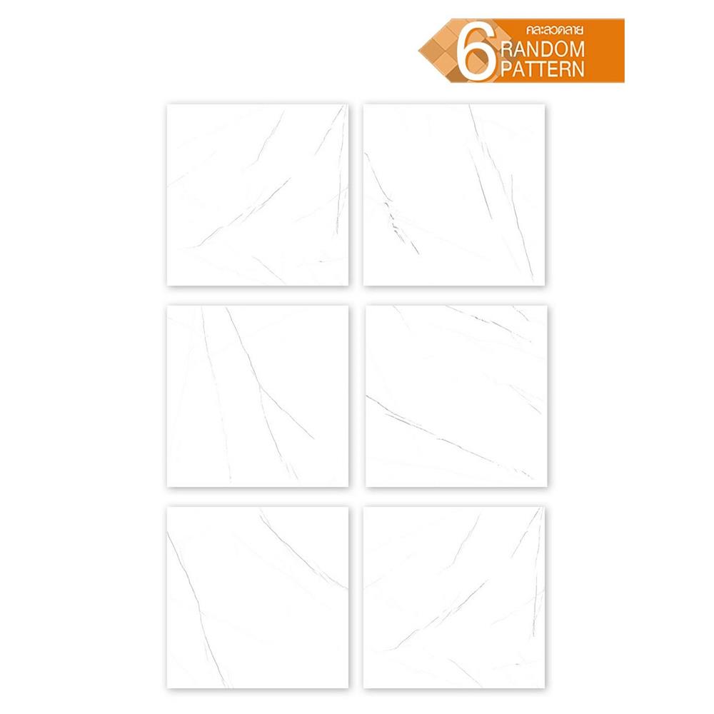 กระเบื้องพื้นพอร์ซเลน 60x60 ซม. CERGRES เอวีร่า ขาว A 1.44 ตร.ม.
