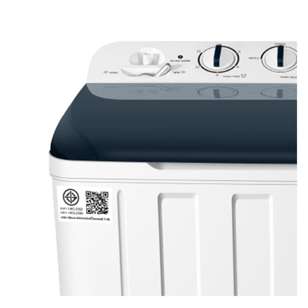 เครื่องซักผ้า 2 ถัง TCL WT201FTTW 20 กก. สีขาวเทา