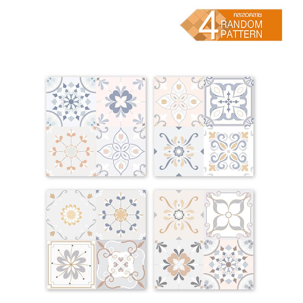 กระเบื้องพื้น 16x16 นิ้ว DURAGRES ฮันโจ คัลเลอร์ฟูล A 0.96 ตร.ม.