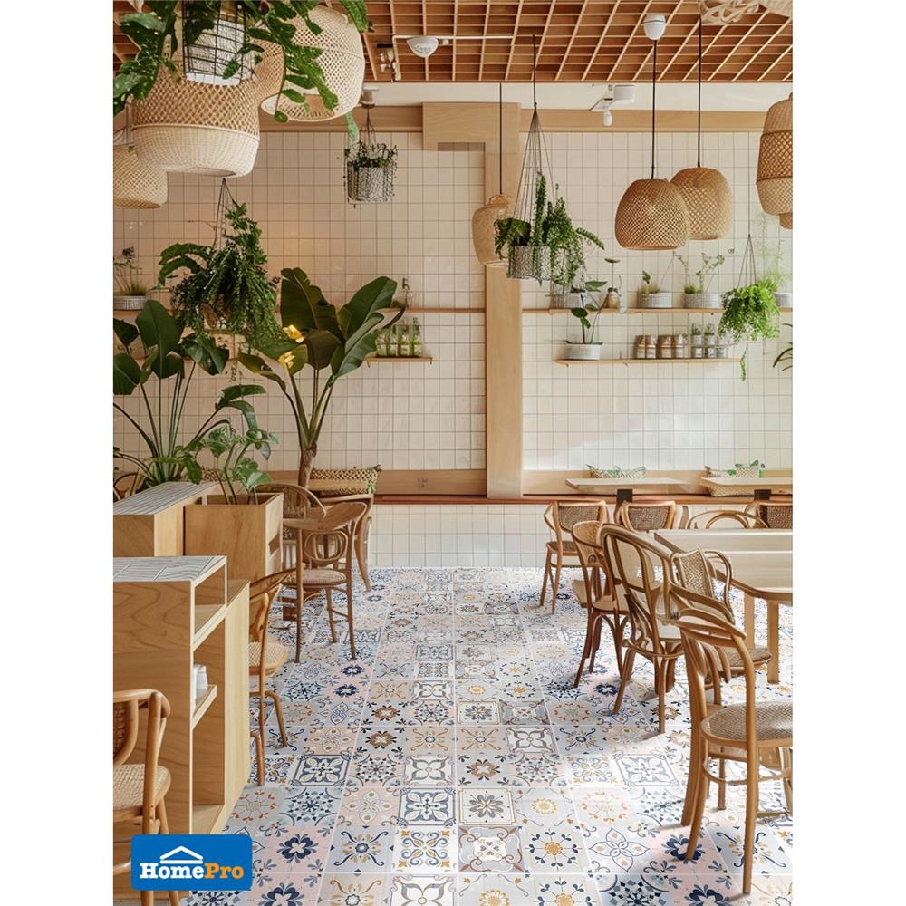 กระเบื้องพื้น 16x16 นิ้ว DURAGRES ฮันโจ คัลเลอร์ฟูล A 0.96 ตร.ม.