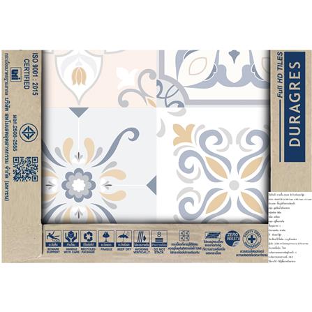 กระเบื้องพื้น 16x16 นิ้ว DURAGRES ฮันโจ คัลเลอร์ฟูล A 0.96 ตร.ม._5