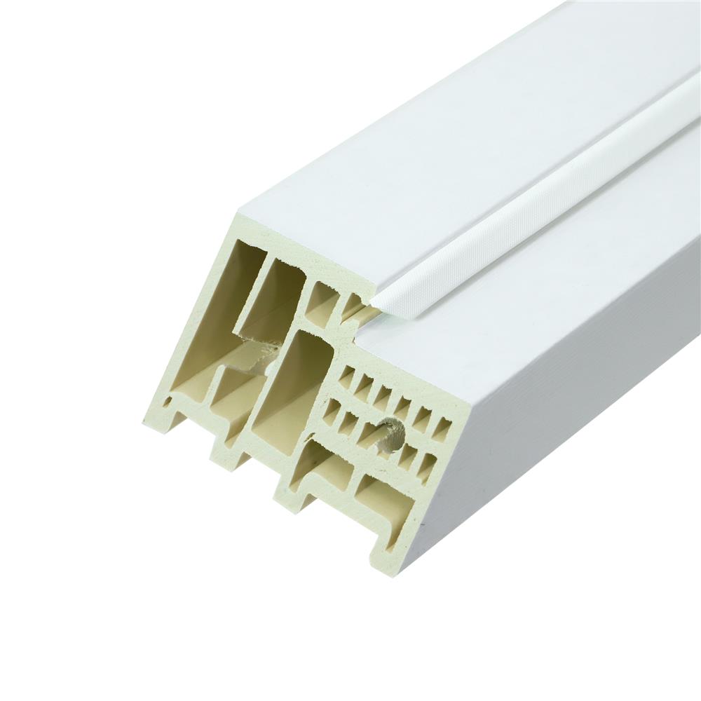 วงกบประตูไม้สังเคราะห์ WPC AZLE ULTRA 4 80x200 ซม. สีขาว ลายไม้