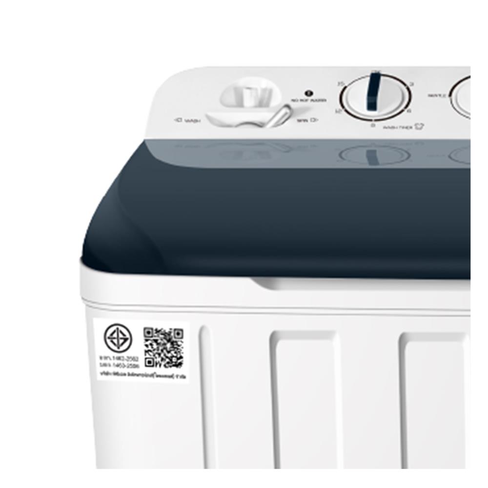 เครื่องซักผ้า 2 ถัง TCL WT129FTTG 12 กก. สีขาวเทา