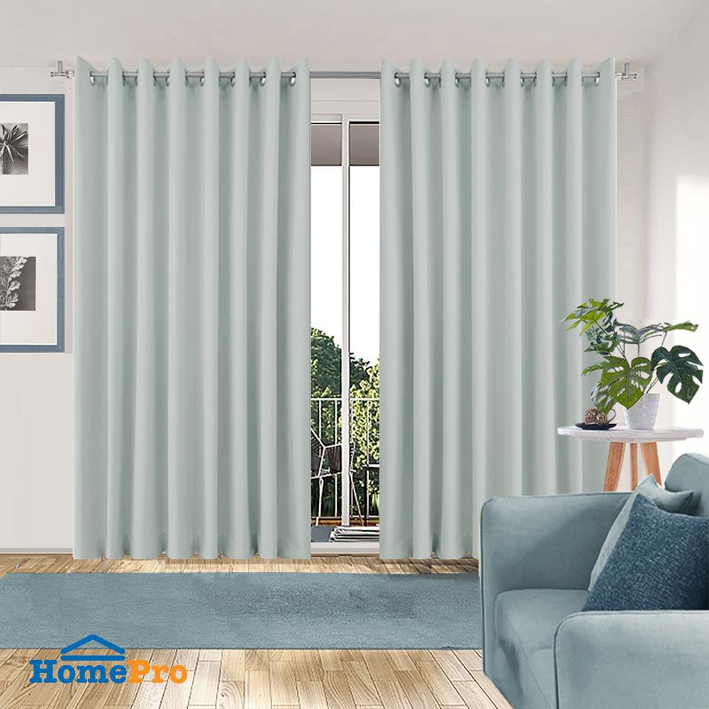 ผ้าม่าน EYELET HOME LIVING STYLE VIOLA UV 270X220 ซม. สีเทา