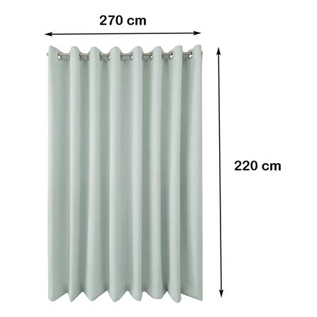 ผ้าม่าน EYELET HOME LIVING STYLE VIOLA UV 270X220 ซม. สีเทา_6