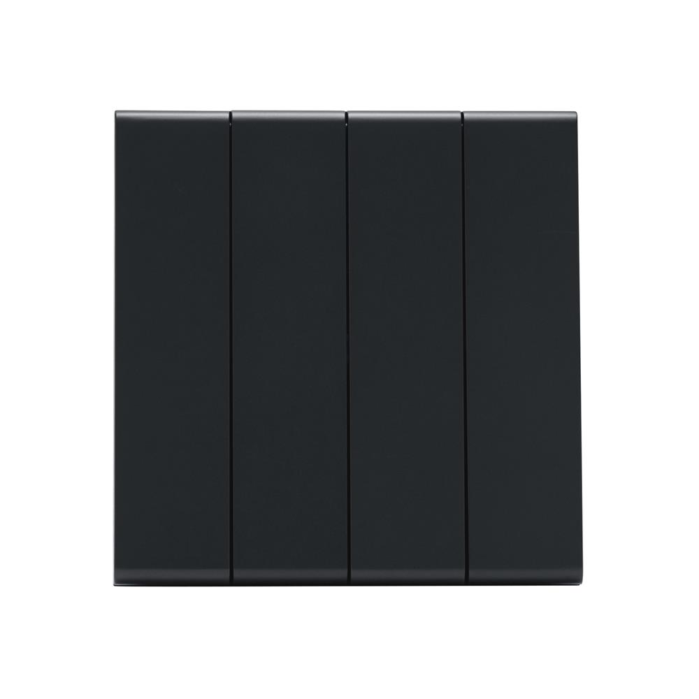 ชุดสวิตซ์ 1 ทาง 4 ช่อง SAHN D041-BL สีดำ_1