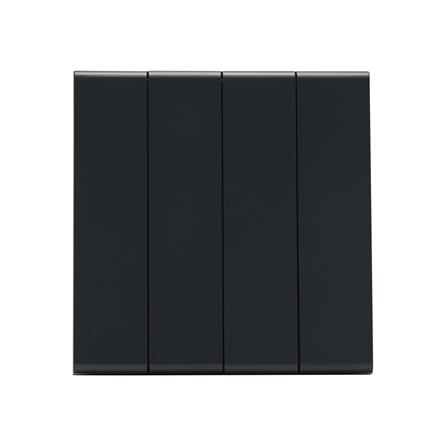 ชุดสวิตซ์ 1 ทาง 4 ช่อง SAHN D041-BL สีดำ