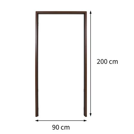 วงกบประตูไม้สังเคราะห์ WPC AZLE ULTRA 4 90x200 ซม. สีน้ำตาล ลายไม้_5