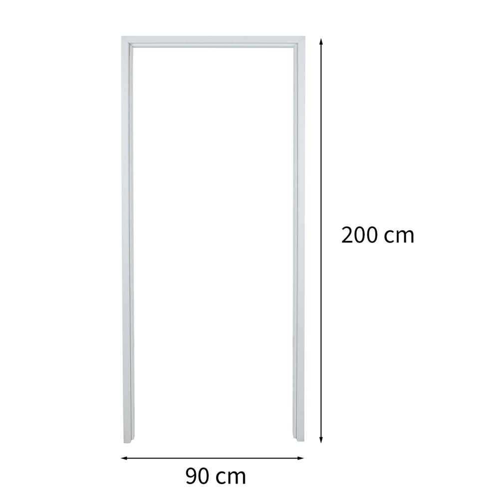 วงกบประตูไม้สังเคราะห์ WPC AZLE ULTRA 4 90x200 ซม. สีขาว ลายไม้