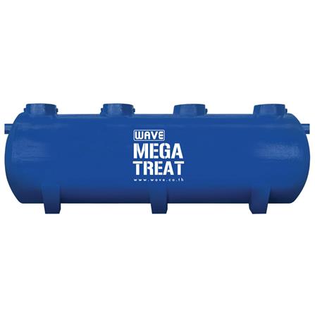 ถังบำบัดน้ำเสียไฟเบอร์กลาส ชนิดไร้อากาศทรงแคปซูล WAVE MEKA TANK WSN2010-10000 ลิตร สีน้ำเงิน