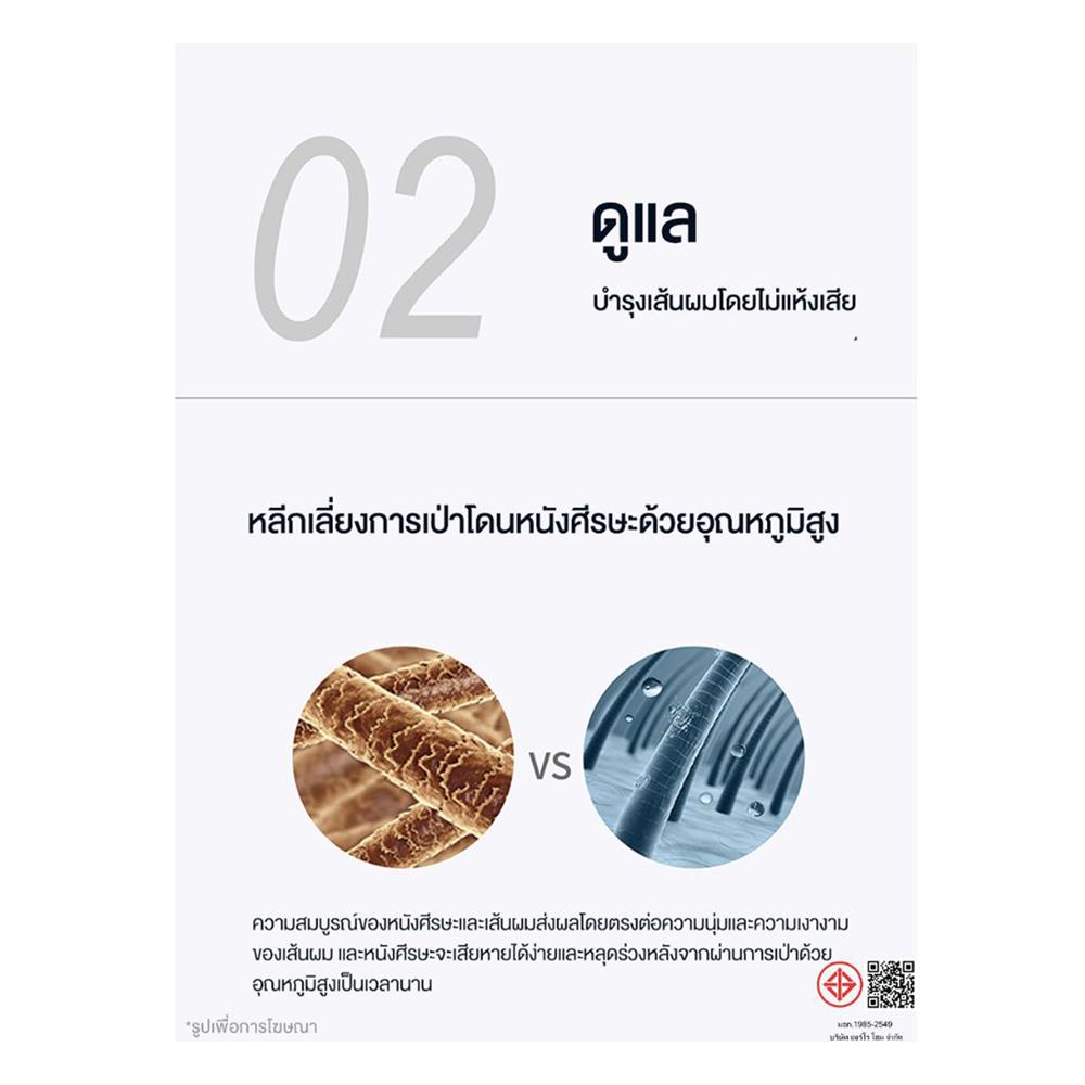 ไดร์เป่าผม BOMIDI HD02 SILVER 1600 วัตต์ สีเทา