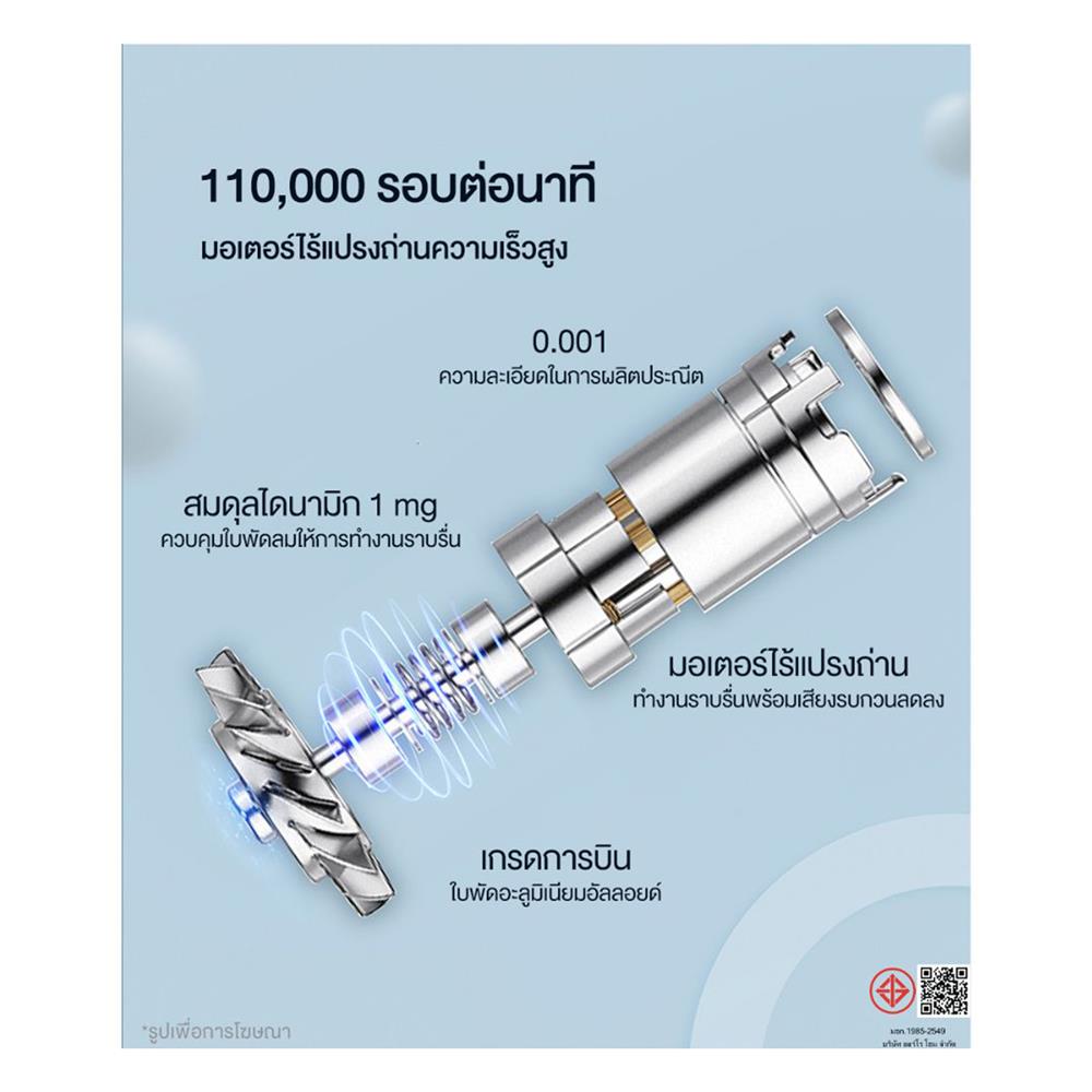 ไดร์เป่าผม BOMIDI HD02 PEARL 1600 วัตต์ สีขาว