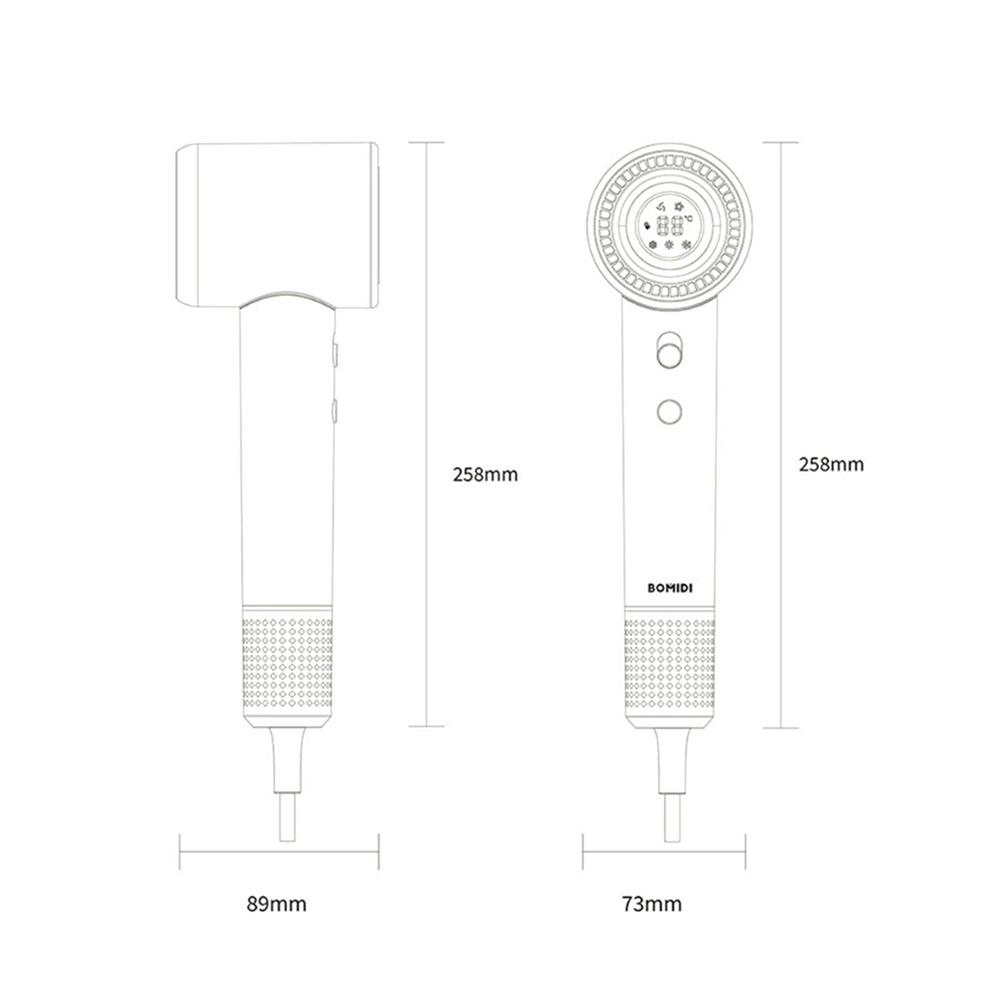 ไดร์เป่าผม BOMIDI HD02 PEARL 1600 วัตต์ สีขาว