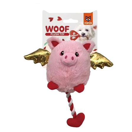 ของเล่นสุนัข FOFOS LOVE PIG ROPE TOY_0