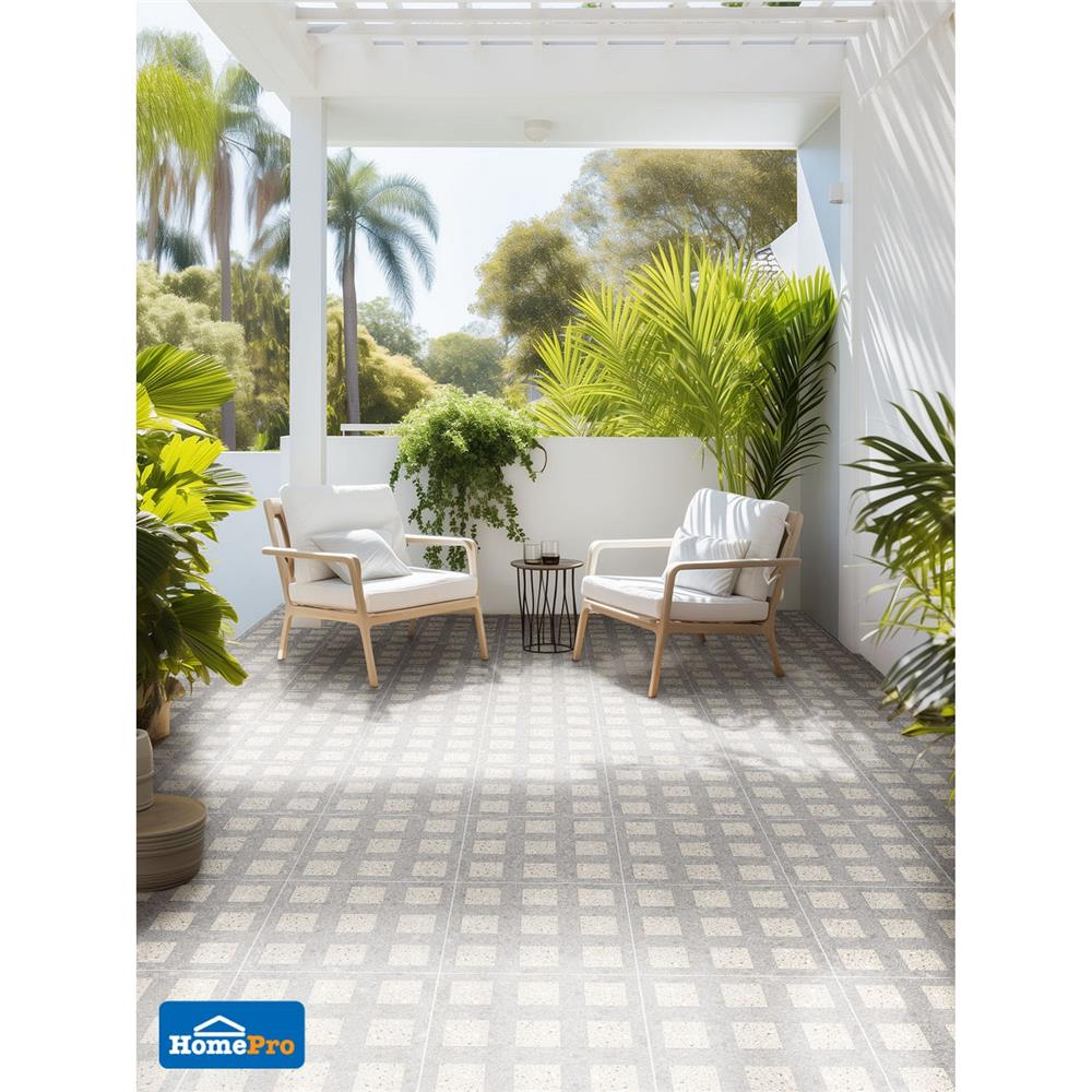 กระเบื้องพื้นพอร์ซเลน  40x40 ซม. TARA โมบี้ โบน A 0.96 ตร.ม.