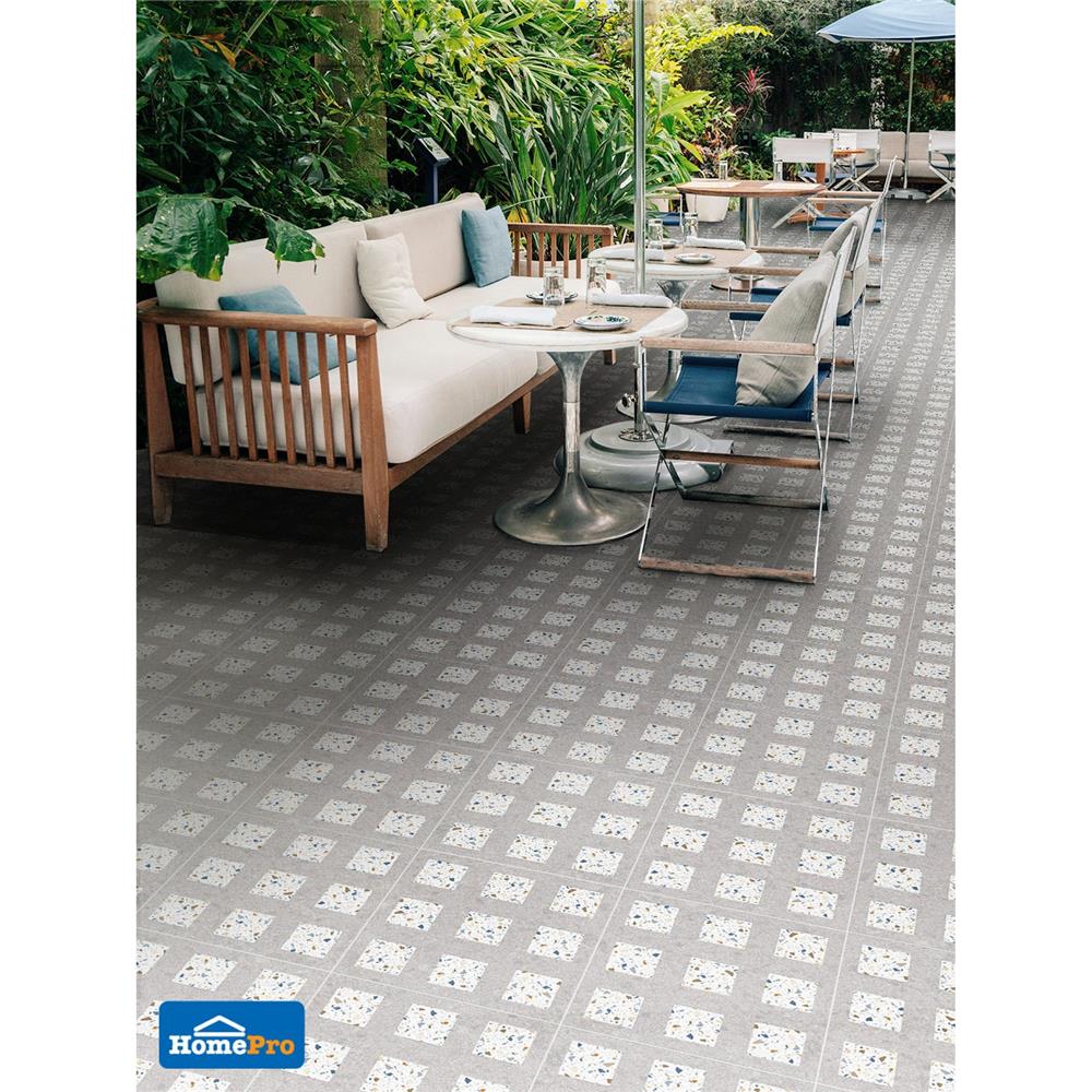 กระเบื้องพื้นพอร์ซเลน  40x40 ซม. TARA โมบี้ ขาว A 0.96 ตร.ม.