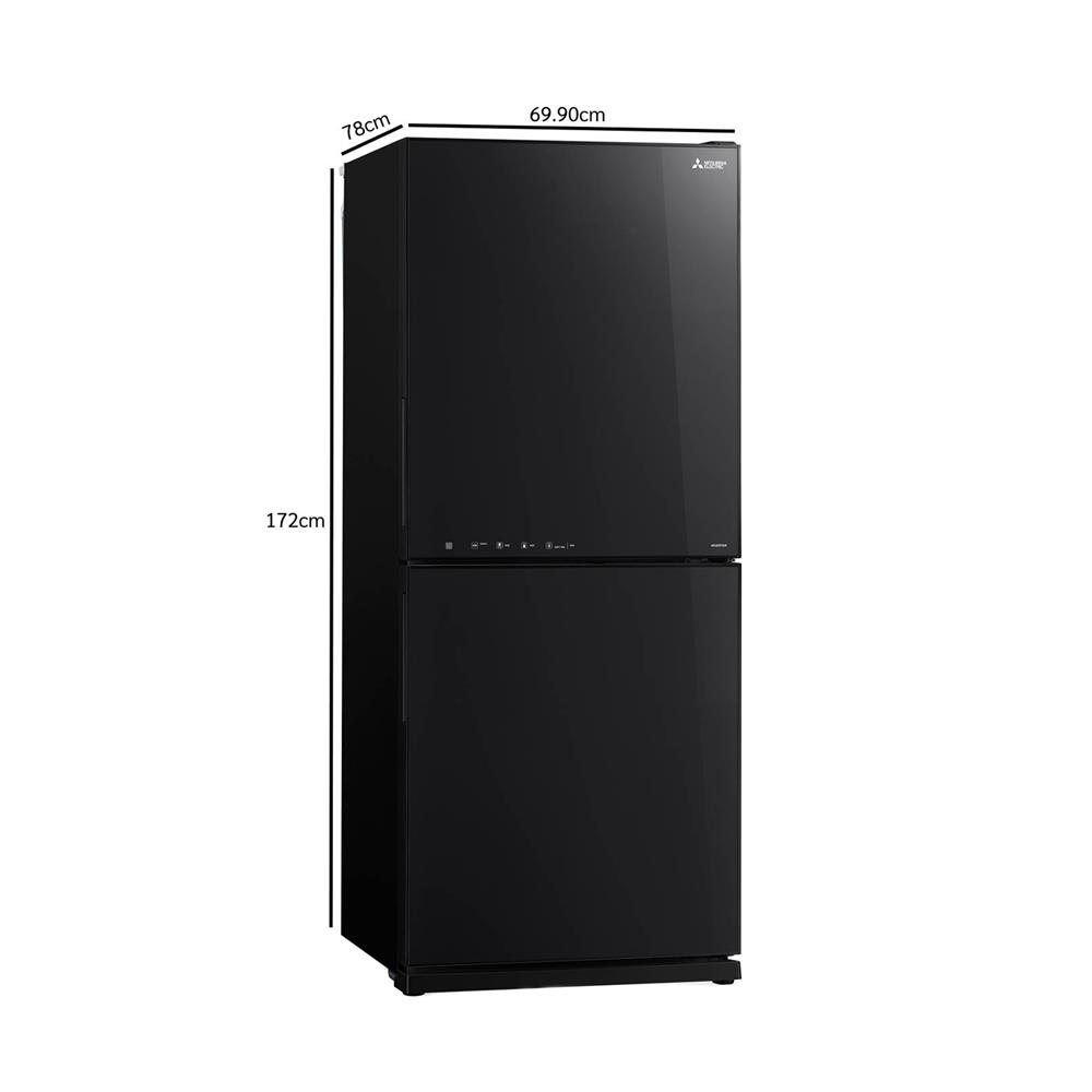ตู้เย็น 2 ประตู MITSUBISHI MR-HGS46EX-GBK 14.9 คิว กระจกดำ อินเวอร์เตอร์