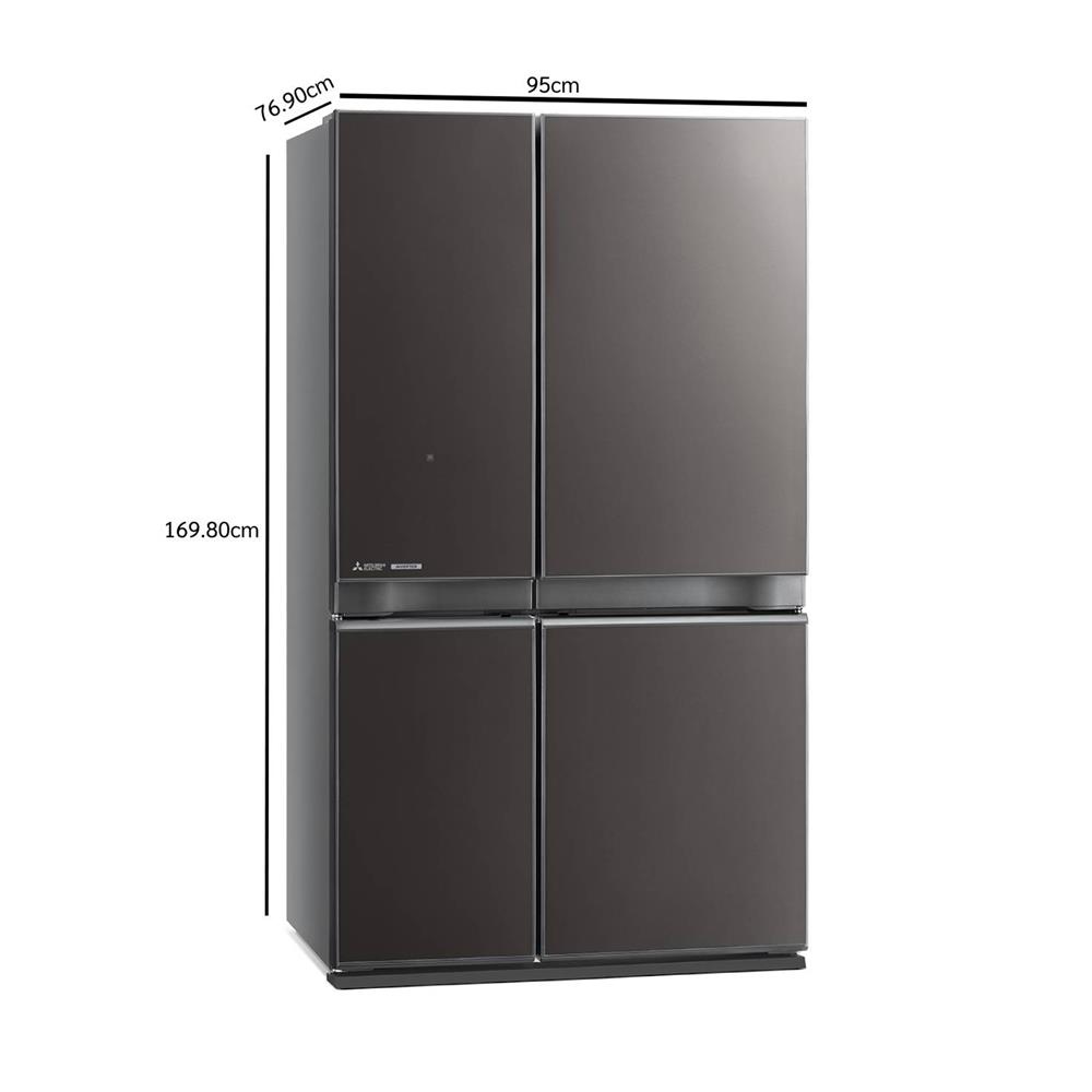 ตู้เย็น MULTI DOOR MITSUBISHI MR-LA65ES-GDS 20.5 คิว กระจกเทาเข้ม อินเวอร์เตอร์