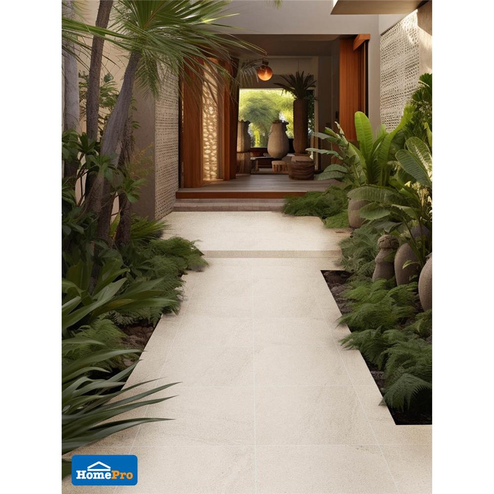 กระเบื้องพื้นพอร์ซเลน  40x40 ซม. TARA ฮอไรซอน โบน A 0.96 ตร.ม.